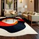 Handcrafted Abstract Circular Modern Living Room Rug